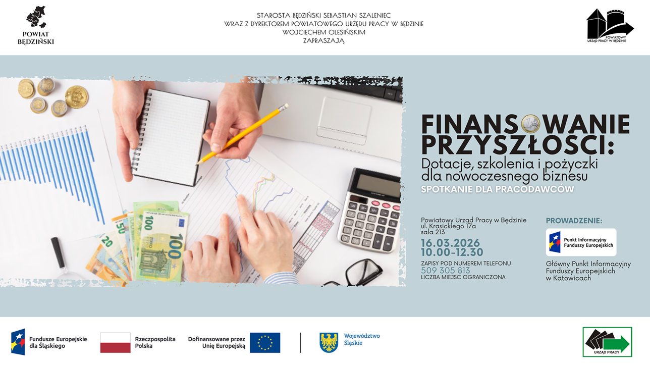 Grafika przedstawia plakat spotkania dla pracodawców